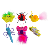 Catstages Cute As a Bug Plush Cat Toys 6 pk