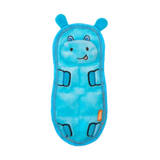 Growl Zoo Matz Hugo the Hippo Plush Dog Toy 9.5 in