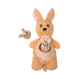Growl Sidekicks Kanga & Joey Plush Burrow Dog Toy 14 in