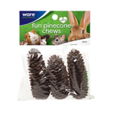 Ware Fun Pinecone Small Animal Chew Toy 3 pk