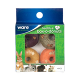 Ware Health-e Box-O-Donuts Small Animal Chew Toys 4 pk