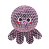 Hugsmart Summer Ocean Pals Plush Mesh Octopus Dog Toy 5 in