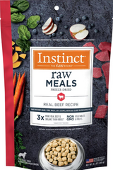 Instinct Freeze-Dried Raw Meals Real Beef Recipe Grain-Free Dog Food 9.5 oz