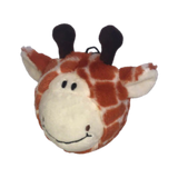 Petlou EZ Squeaky Giraffe Ball Stuffing-Free Dog Toy 4 in