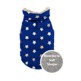 Spot Reversible Starry Night Blue Dog Coat