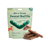 Woof Bite n' Brush Dental Refills Dog Treats 8 oz