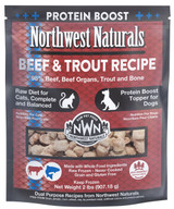 Northwest Naturals Raw Frozen Protein Boost Beef & Trout Recipe for Dogs & Cats 2 lb