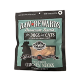 Northwest Naturals Raw Rewards Premium Treats Freeze Dried Chicken Necks for Dogs & Cats 4 oz