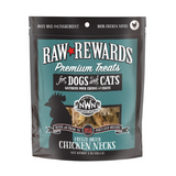 Northwest Naturals Raw Rewards Premium Treats Freeze Dried Chicken Necks for Dogs & Cats 4 oz
