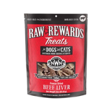 Northwest Naturals Raw Rewards Treats Freeze Dried Beef Liver for Dogs & Cats 3 oz