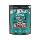 Northwest Naturals Raw Rewards Treats Freeze Dried Chicken Liver for Dogs & Cats 3 oz