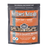 Northwest Naturals Raw Frozen Nugget Diet for Dogs Chicken & Salmon Recipe 6 lb