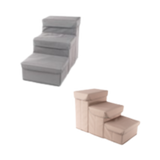 Pet Obsession Collapsible Pet Steps with Storage, 24 x 12 in