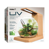 Fluval Liv Microscaping Teak Aquarium Kit 1.6 gal