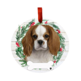 E & S Imports King Charles Cavalier Ceramic Holiday Ornament 