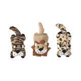 Spot Lil Spots Flat Cats Plush Dog Toy, Assorted 5 in
