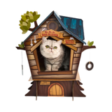 Royal Pet HAPPYCAT Tree House Cat Scratcher 