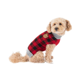 Pet Obsession Red Buffalo Check Pet Sweater