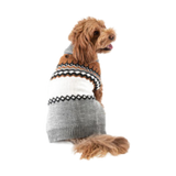 Pet Obsession Grey Fair Isle Pet Sweater