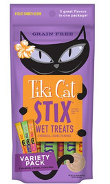 Tiki Cat Stix Variety Pack Lickable Wet Cat Treats 3 oz