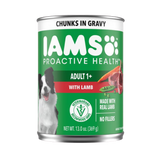 Iams Proactive Health Lamb Chunks in Gravy Canned Wet Dog Food
