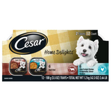 Cesar Home Delights Slow Cooked Chicken & Vegetables & Beef Stew Variety Pack Small Breed Adult Wet Dog Food  12 ct