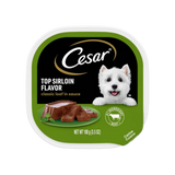 Cesar Classic Loaf in Sauce Top Sirloin Flavor Small Breed Adult Wet Dog Food 