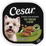 Cesar Classic Loaf in Sauce Top Sirloin Flavor Small Breed Adult Wet Dog Food 
