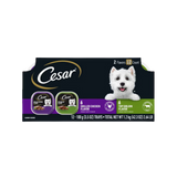 Cesar Classic Loaf in Sauce Top Sirloin & Grilled Chicken Flavors Variety Pack Grain-Free Small Breed Adult Wet Dog Food 12 ct