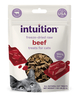 Intuition Freeze-Dried Raw Beef Treats for Cats 1 oz