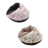 Happy Tails Luxe Satin Burrow Cat Bed