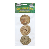 Exotic Nutrition Pet Supplies Grass Ball Trio Small Animal Toy 