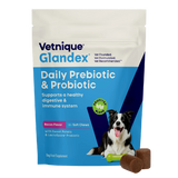 Glandex Daily Probiotics & Digestive Health Prebiotics Bacon Flavor Soft Chew Aid Supplement for Dogs