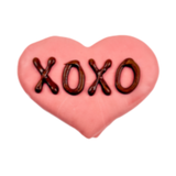 Bosco & Roxy Valentine's Day Pink XOXO Heart Dog Treat Cookie 