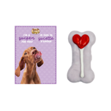 Bosco & Roxy Fur Ever Valentine's Day Card Dog Treat Cookie 
