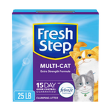 Fresh Step Multi-Cat Extra Strength Scented Clumping Cat Litter 25 lb