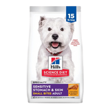 Hill's Science Diet Adult Sensitive Stomach & Sensitive Skin Small Bites Dry Dog Food 15 lb