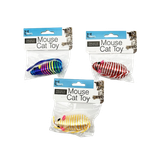 Kole Imports Striped Mouse Cat Toy 
