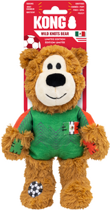Kong Limited Edition Soccer Mexico Wild Knots Bear Dog Toy 7 in