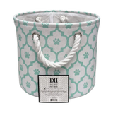 Kole Imports Teal Round Pet Storage Bin 