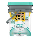 Tidy Cats Free & Clean Unscented Clumping Cat Litter 35 lb