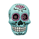 Penn-plax Sugar Skull Blue Fish Ornament Large
