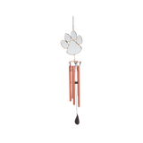 Songbird Essentials Pawprint Stained Glass Wind Chime 