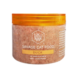 Savage Cat Raw Frozen Duck Tub Cat Food 12 oz