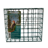 Pine Tree Farms Seed & Suet Cake Cage Hanging Wild Bird Feeder Large