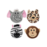 Multipet Minipet Safari Subwoofers Dog Toy, Assorted 3.5 in
