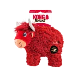Kong Toughz Durable Highland Cow Plush Dog Toy Medium Dog