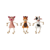 Spot Dura-Fuse Barnyard Animal Leather Dog Toy, Assorted 14 in