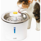 Catit Flower Stainless Steel Cat Water Fountain, 100 oz 