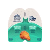 Natural Balance Chicken and Sweet Potato Soft Pate Spilt Cup Recipe Wet Food for Adult Cats